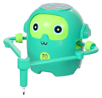 Produktbild von Zimilo Kinder Zeichenroboter, Interaktiver Malroboter mit 100 NFC-Karten, Automatisches Zeichnen, Lernspielzeug für Vorschulkinder, Grün