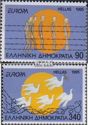 Produktbild von Briefmarken Griechenland 1995 Mi 1874A-1875A (kompl.Ausg.) postfrisch Frieden & Freiheit