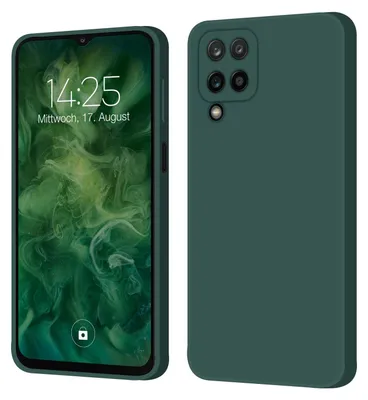 Produktbild von Hülle für Samsung Galaxy A12 Case Cover Bumper Smartphone Softgrip Schutzhülle Farbe: Grün