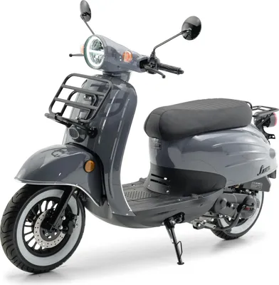 Produktbild von Motorroller 50 ccm Burnout Luna Grau 25 km/h