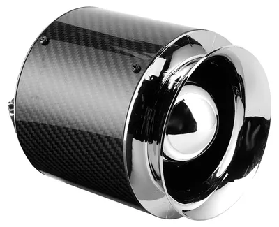 Image de Accessoires de remplacement pour filtre à air de voiture universel en fibre de carbone, texture, 76 mm / 3 pouces, taille M