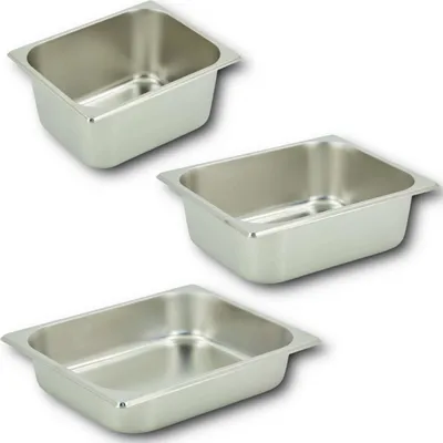 Produktbild von HOOZ GN Behälter 1/2 Edelstahl, 100 mm Höhe Wärmebehälter für Speisen, lebensmittelechter Gastronormbehälter, Abtropfen oder als Gareinsatz, Hitzebeständiger Gastro Behälter
