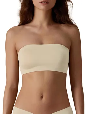 Image de Soutien-gorge bandeau sans bretelles pour femmes, confortable et sans coutures