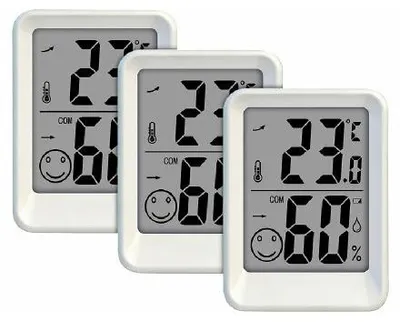 Image de 3 Thermomètres Hygromètres électroniques