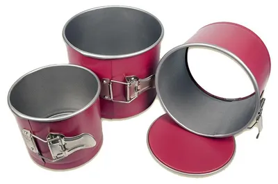 Produktbild von 3er SET Antihaft Springformen Backform für Osterkuchen 12cm 14cm 16cm Kulitsch