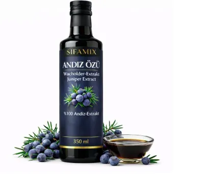 Produktbild von Andiz Fruchtextrakt 350g Wacholderzapfen Sirup Wacholderextrakt