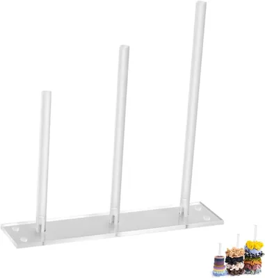 Produktbild von Scrunchie Organizer - Haargummi Organizer - Scrunchie Halter - Acryl Aufbewahrung - 3-stöckig - Transparent - Für Scrunchies, Haargummis/Haarzubehör
