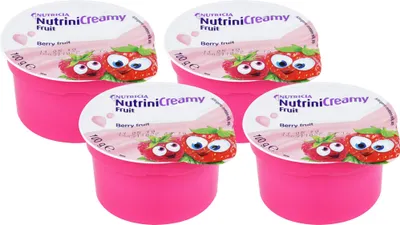 Productafbeelding van NUTRICIA Nutrini Creamy Fruit, bessenfruit, drankvoeding voor kinderen, 400 g, oplosbaar
