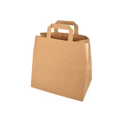 Produktbild von 6400 Papiertüten 25 x 26 x 17 cm braun mit Tragegriff