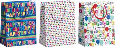 Produktbild von Geschenktragetasche Happy Birthday Midi