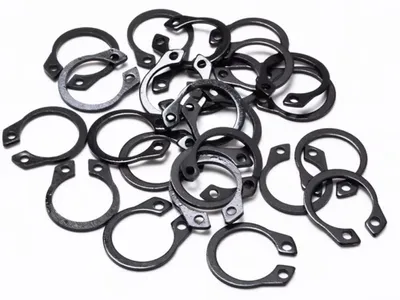 Obrázek produktu pro Zajišťovací kroužek 26 mm - Vnější zajišťovací kroužek - Sortiment zajišťovacích kroužků - Upevňovací prvek - 40 kusů - Manganová ocel - Zajišťovací kroužek