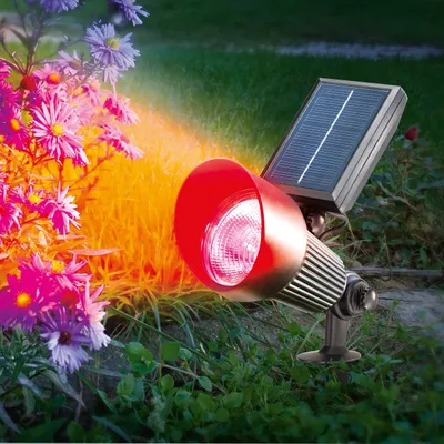 Produktbild von esotec Solarspot für außen RGB Lichtfarbe und Modi wählbar wetterfest 102134