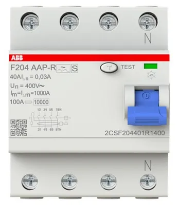 Produktbild von 2CSF204401R1400 F204A-40/0.03AP-R Fi-Schutzschalter A 4polig 40 0.03