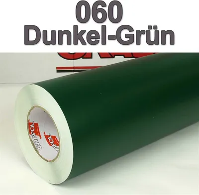 Produktbild von (6,65€/m²) Oracal® Möbelfolie 060 Dunkelgrün Matt 63 cm Breite Laufmeterware selbstklebende Folie Plotterfolie Klebe Folie Oracal 631 matte Küchenfolie