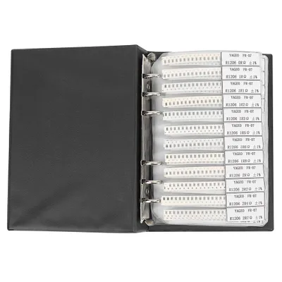 Image de Série 1206, type 170, gamme de résistances, catalogue d'échantillons, accessoires électroniques, plastique noir