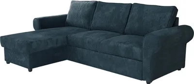 Produktbild von MIRJAN24 Ecksofa Monaco Cord, Eckcouch mit Schlaffunktion und Bettkasten, Freistehendes 4 Sitzer Polstersofa (Farbe: Poso 05)