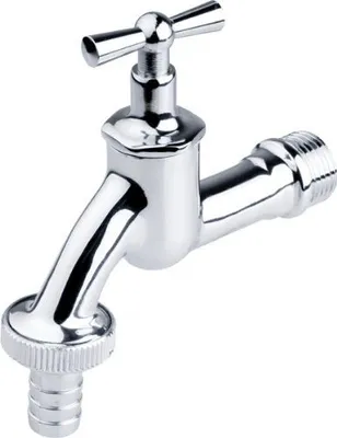 Obrázok produktu pre Záhradný chrómovaný mosadzný ventil 1/2 "