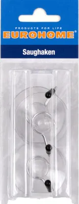 Produktbild von 3er transparente Saughaken EUROHOME®