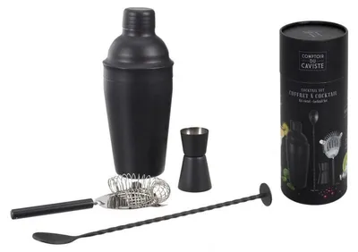 Produktbild von CMP KV7335 4-teiliges Barkeeper-Set, schwarz