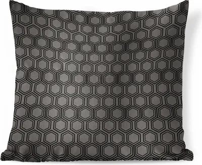 Produktbild von MuchoWow® Zierkissen Sofakissen Wohnzimmer Dekokissen 45x45 cm Muster - Sechseck - Schlafpolster - Polster für das Sofa