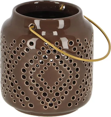 Produktbild von Esschert Design Desert Dream Windlicht S Braun - Keramik