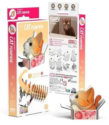 Immagine prodotto di Il gattino Pumpkin Eugy. Puzzle 3D ecologico - Eugy