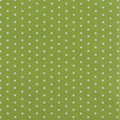 Produktbild von 20 Servietten Mini Dots light green - Mini-Punkte hellgrün 33x33cm
