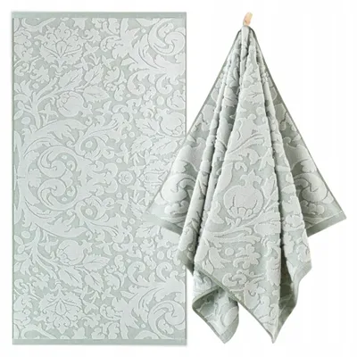 Produktbild von ZWOLTEX Barock Handtuch Baumwolle Olivgrün 50x100 cm