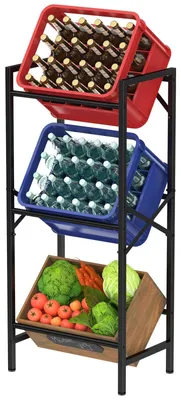 Imagen del producto de Estantería para bebidas - 3 niveles - 150 kg por nivel - Color