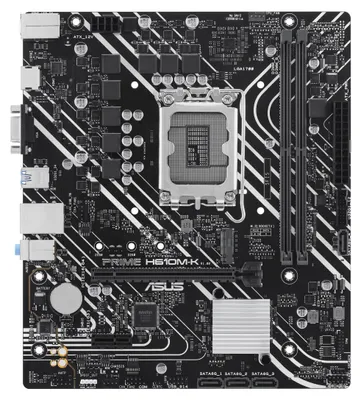 Obrázek produktu pro ASUS Prime H610M-K, Intel, LGA 1700, Intel® Celeron®, Intel® Core™ i3, Intel® Core™ i5, Intel® Core™ i7, Intel® Core™ i9,..., DDR5-SDRAM, 96 GB, DIMM