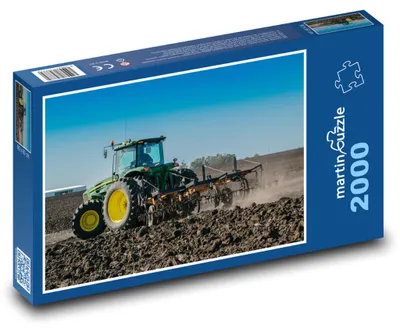 Produktbild von martinpuzzle - Puzzle 2000 Teile - Traktor - Pflügen