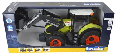 Produktbild von BRUDER Claas Axion 950 mit Frontlader, Frontlader-Modell, Kunststoff, Schwarz, Grün