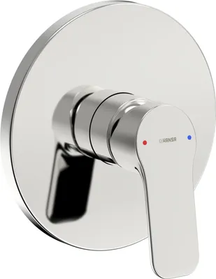 Produktbild von HANSA HANSABASIC Fertigset für Brause-Batterie, Rosette rund, chrom, 80569003