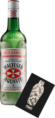 Produktbild von Malteser Aquavit 0,7L (40% Vol) Malteserkreuz seit 1924 nach dänischem Rezept hergestellt- [Enthält Sulfite]
