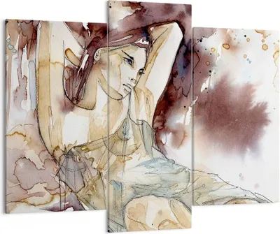 Produktbild von Bild auf Leinwand - Leinwandbild - Frau Modell - 130x100cm - Wand Bild - Wanddeko - Wandbilder - Leinwanddruck - Bilder - Kunstdruck - Wanddekoration - Leinwand bilder - Wandkunst - CB130x100-3552