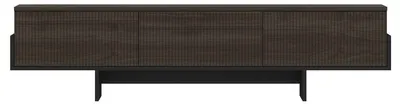 Image de CALICOSY - Meuble TV 3 portes abattantes striées L180 cm - HELYO