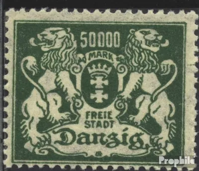 Produktbild von Briefmarken Danzig 1923 Mi 154 postfrisch Wappen