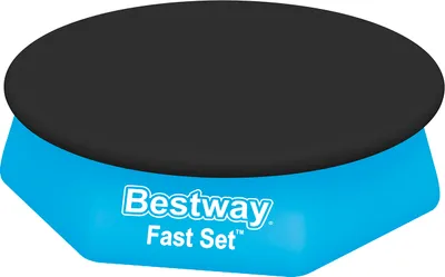 Produktbild von Bestway® PVC-Abdeckplane Ø 240 cm, schwarz, rund