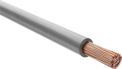 Produktbild von HELU KABEL H07V-K 1X6mm² GY (grau) Einzelader PVC grau AD 5,3mm Nennspannung Uo/U 450V/750V - 1 Meter