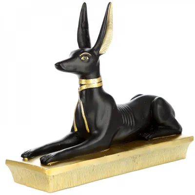 Obrázok produktu pre Postava Egypt Anubis ležiaci Egypťan Dĺžka približne 20 cm