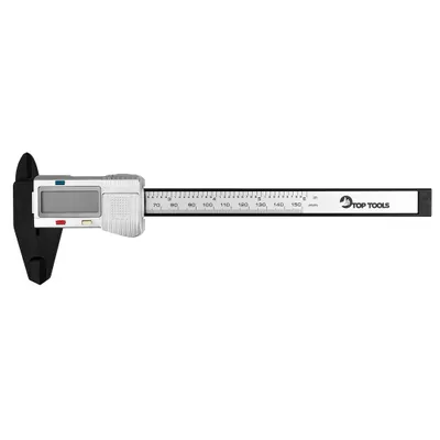 Productafbeelding van 150 mm digitale schuifmaat, gemaakt van koolstofvezelcomposiet