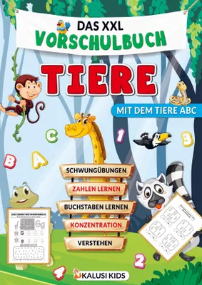 Produktbild von Das XXL Vorschulbuch Tiere