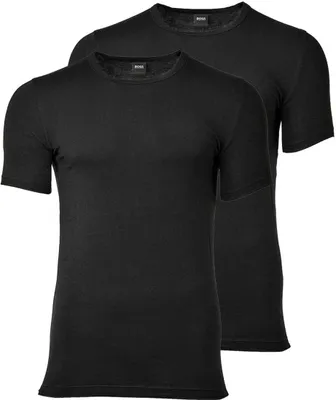 Produktbild von 2er Pack BOSS Rundhals O-Neck T-Shirts Baumwolle Stretch 2 Schwarz XXL