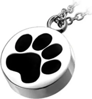 Image de Pendentif de cendre de luxe avec chaîne - Bijoux commémoratifs pour les cendres, les cheveux ou le parfum - Incl. aide au remplissage des cendres et sac de rangement - Amoureux des chiens