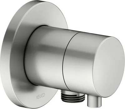 Immagine prodotto di KEUCO IXMO robinet d'arrêt encastré pour 1 consommateur avec raccord de flexible avec poignée Comfort, rosace ronde, 59541061101, 59541061101