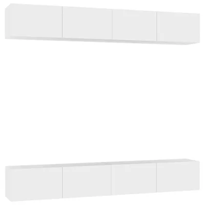 Produktbild von TV-Schränke 4 Stk. Weiß 100x30x30 cm Holzwerkstoff