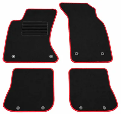 Fußmatten-Set für Audi A4 B5, 01/1999-09/2001, 4-teilig, Schwarz
