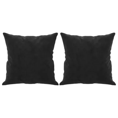 Immagine prodotto di vidaXL Cuscino decorativo 2 pezzi nero 40x40 cm velluto