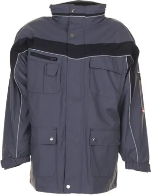 Produktbild von Planam Allwetterjacke Plaline Gr. L schiefer/schwarz