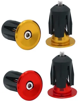 Produktbild von Alu Stuurgreifen für Rennrad, MTB, BMX, goldrot, 2er Set